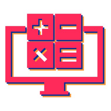 Vektör illüstrasyonu, simge ögesi arkaplanı