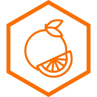 turuncu vektör simgesi