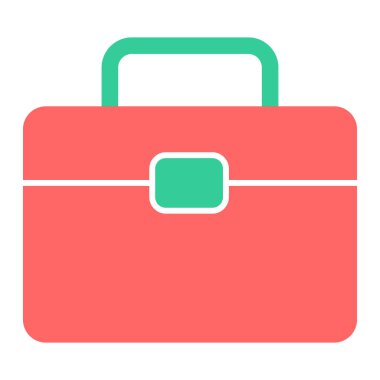 Çanta. Web simgesi basit tasarım