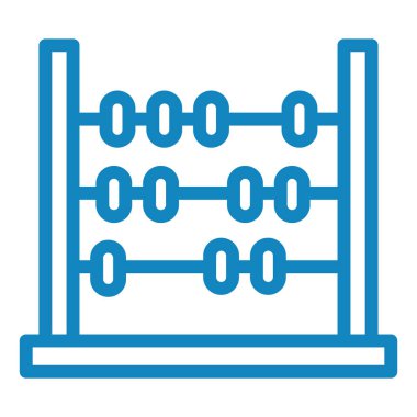 Abaküs. Web simgesi basit illüstrasyon