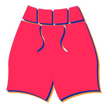 Bir spor şortunun vektör illüstrasyonu 
