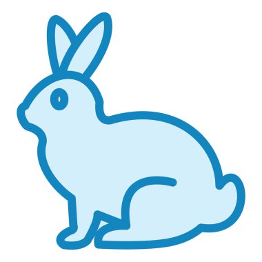 Tavşan modern ikon vektör illüstrasyonu 