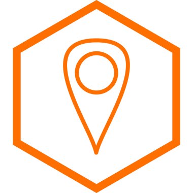 Harita işaretleyici. Web simgesi