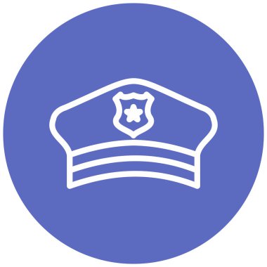 askeri şapka vektör simgesi