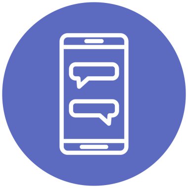 Cep telefonu simgesi, vektör illüstrasyonu