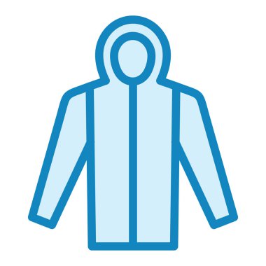 Yağmurluk. Web simgesi basit illüstrasyon 