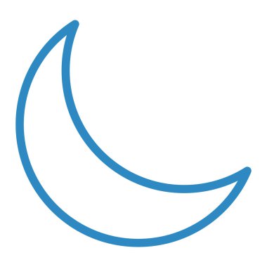 Ay. Web simgesi basit illüstrasyon