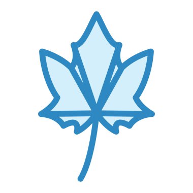 Yaprak ikonu vektörü. İnce çizgi işareti. izole edilmiş sınır sembolü çizimi