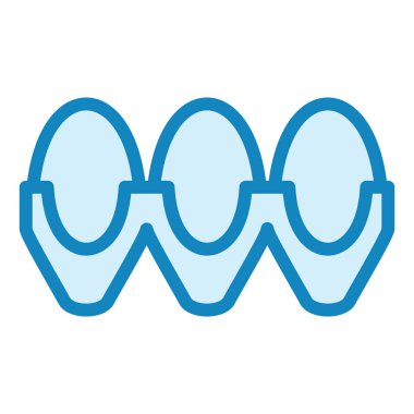 Yumurta Karton modern ikon vektör çizimi  