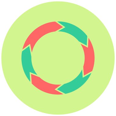 Çevik düz vektör simgesi 