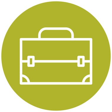 Çanta. Web simgesi basit illüstrasyon