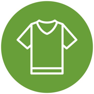 Tişört, kıyafet, t-shirt, ceket, bluz, düz, katı simge vektörü