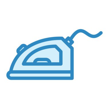 Ütü yapıyorum. Web simgesi vektör illüstrasyonu