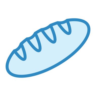 Ekmek. Web simgesi basit illüstrasyon 