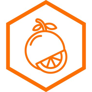 Web ve mobil için turuncu vektör simgesi