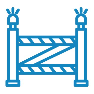 bariyer simgesi vektör illüstrasyonu