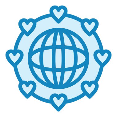 Barış modern ikon vektör illüstrasyonu