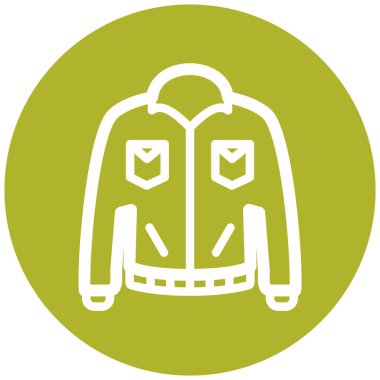 Ceket modern ikon vektör illüstrasyonu