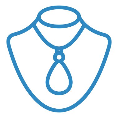 kolye simgesi vektör illüstrasyonu