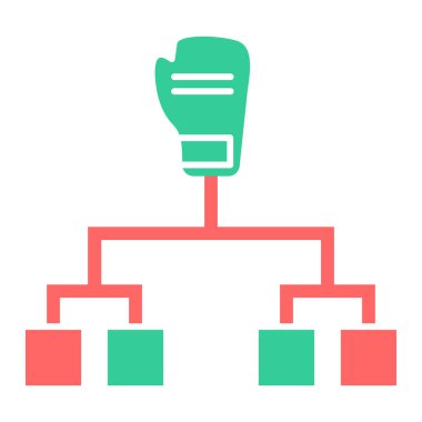 hiyerarşi. Web simgesi basit illüstrasyon