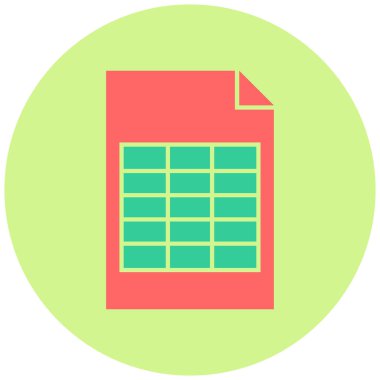 Hesap cetveli simgesi. Basit resimleme