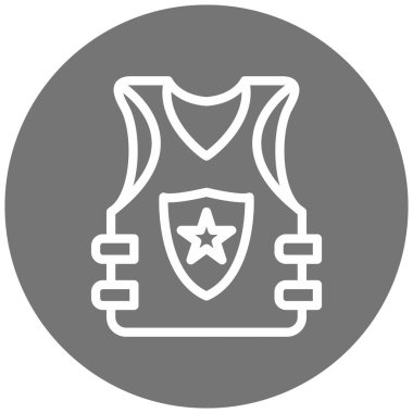 Kalkan. Web simgesi basit illüstrasyon