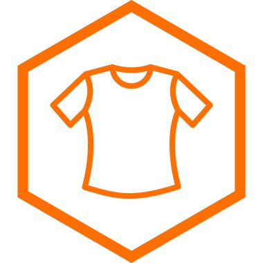 t-shirt vektör simgesi