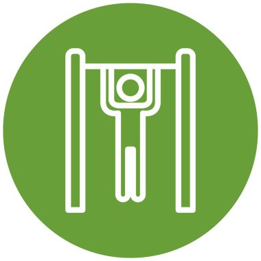 Egzersiz simgesini yukarı çekme vektörü çizimi