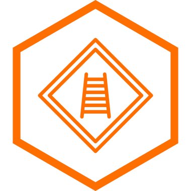 beyaz arkaplanda turuncu ve sarı vektör simgesi