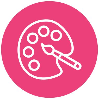 Boya fırçası. Basit resimleme