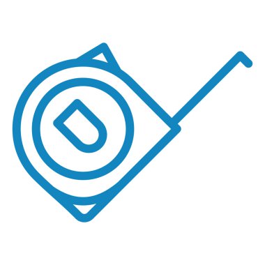 Ölçü Teybi simgesinin vektör illüstrasyonu