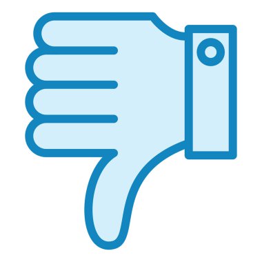 Hoşlanmıyorum. Web simgesi basit illüstrasyon