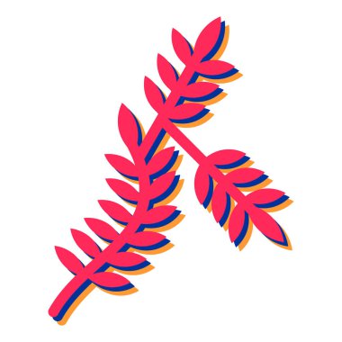 Sonbahar yaprağı ikon vektör illüstrasyon tasarımının yaprakları