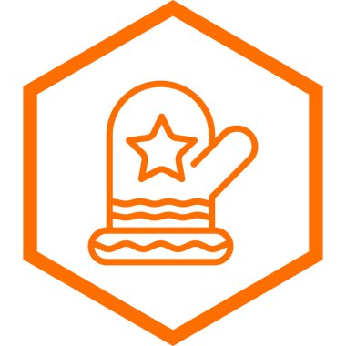 Noel Şapkası simgesi, vektör illüstrasyonu