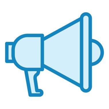 Megafon. Web simgesi basit illüstrasyon 