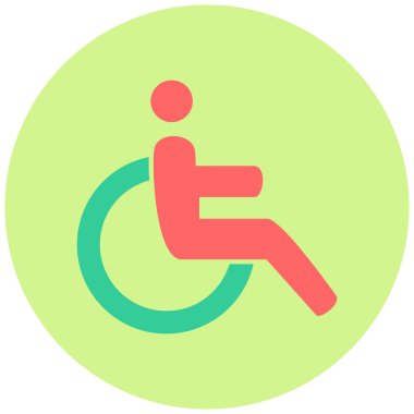 Engelli. Web simgesi basit tasarım