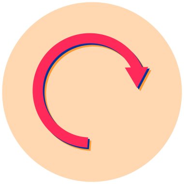 Ok. Web simgesi basit illüstrasyon