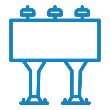 Reklam panosu. Web simgesi basit illüstrasyon