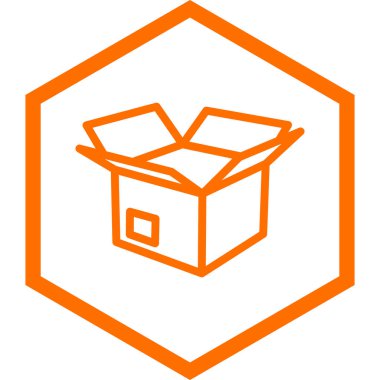 kutu simgesi, vektör illüstrasyonu