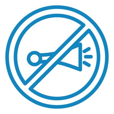 ses simgesi yok, vektör illüstrasyonu