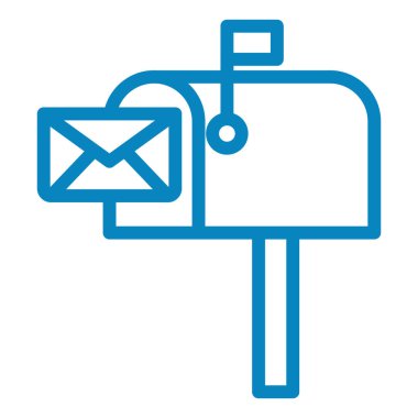 Mektup. Web simgesi basit illüstrasyon