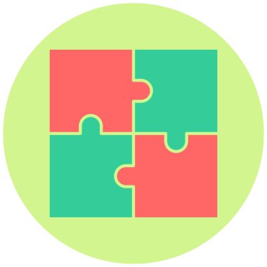 Bulmaca. Web simgesi basit illüstrasyon