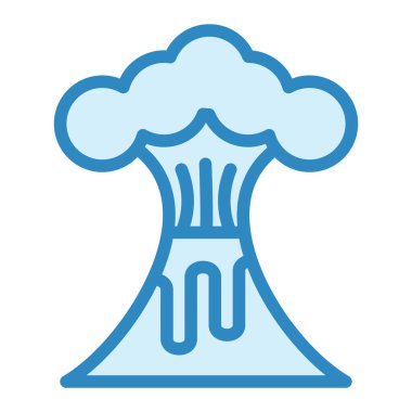 Volkan modern ikon vektör çizimi