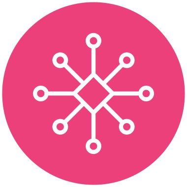 şebeke. Web simgesi basit illüstrasyon