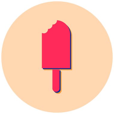 Dondurma. vektör illüstrasyonu