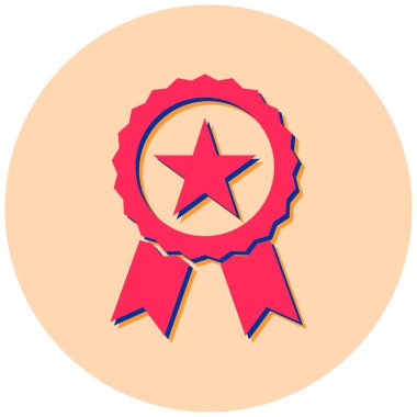 Madalya. Web simgesi basit illüstrasyon