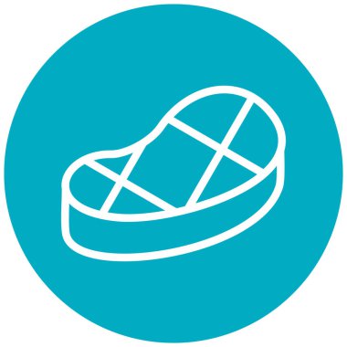 Sosis. Web simgesi basit illüstrasyon