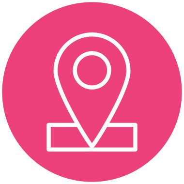 konum simgesi, vektör çizimi