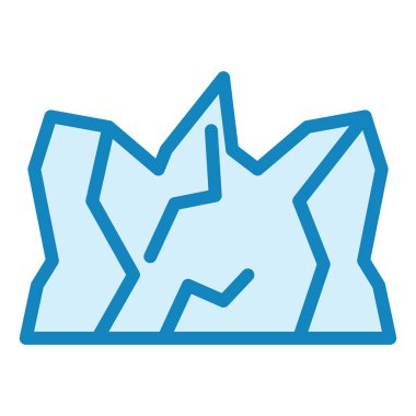 Buzul. Web simgesi basit illüstrasyon 