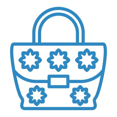 Çanta. Web simgesi basit illüstrasyon